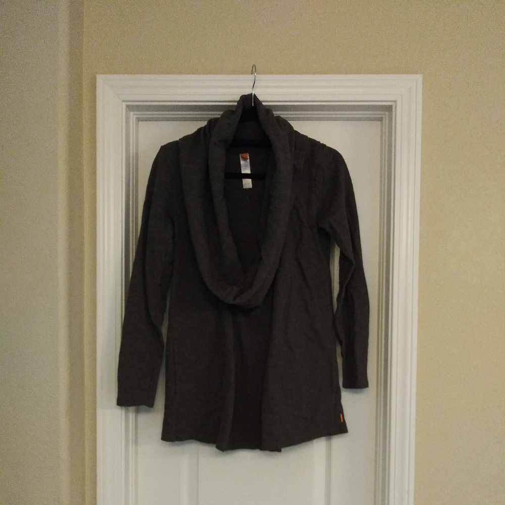 Lucy Cowl Neck Grey Sweatshirt Size Small